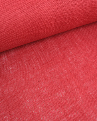 Toile de Jute Colorée - Rouge - Mercerine