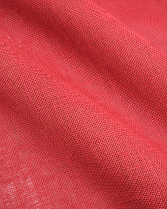 Toile de Jute Colorée - Rouge - Mercerine