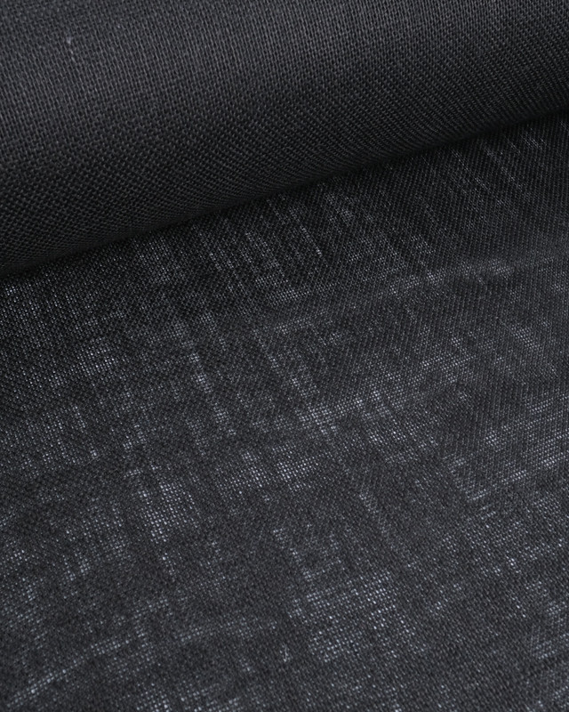Toile de Jute Colorée - Noir - Mercerine