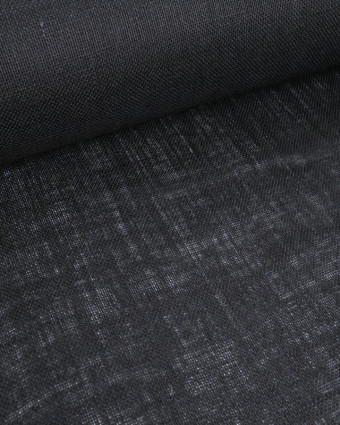 Toile de Jute Colorée - Noir - Mercerine