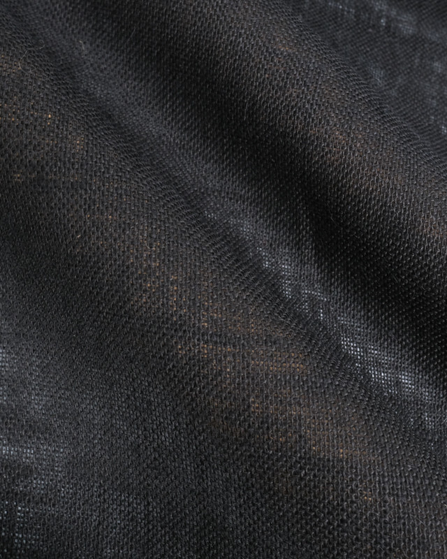 Toile de Jute Colorée - Noir - Mercerine