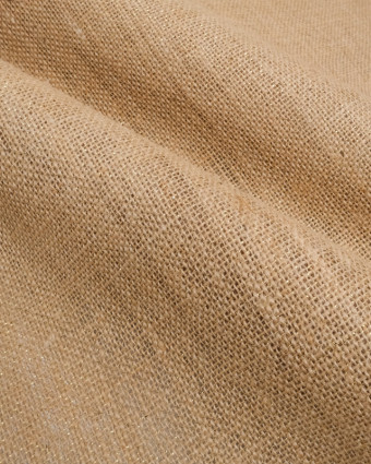 Toile de Jute Lurex Naturel Or - Mercerine