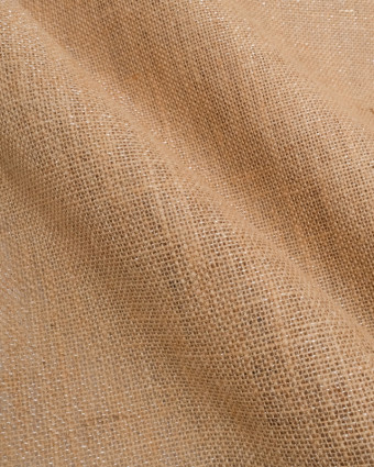 Toile de Jute Lurex Naturel Argent - Mercerine