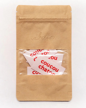 Etiquettes Tissées Coucou Chaton - Ikatee - Mercerine
