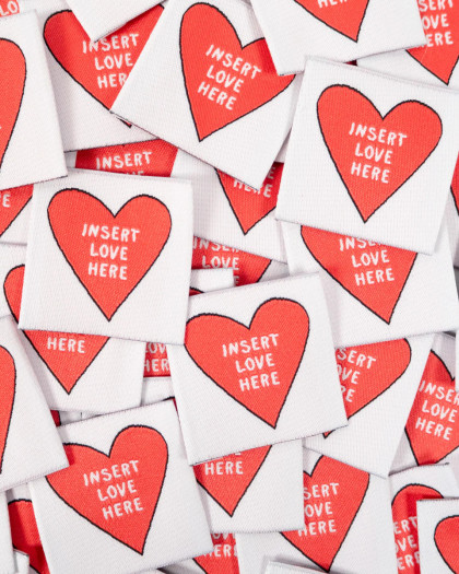 Etiquettes à coudre Insert Love Here Ikatee - Mercerine