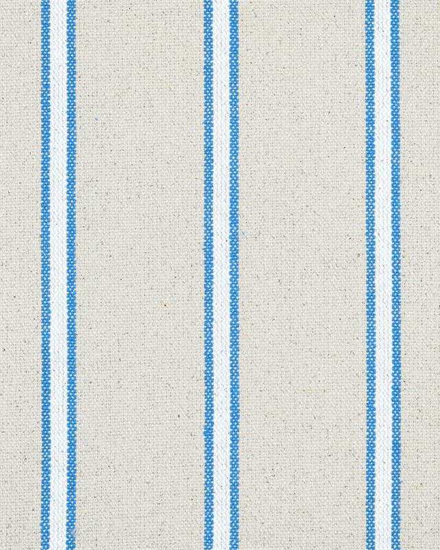 Tissu Tissé Teint à Rayures Bleues - Mercerine