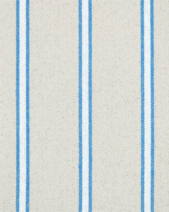 Tissu Tissé Teint à Rayures Bleues - Mercerine