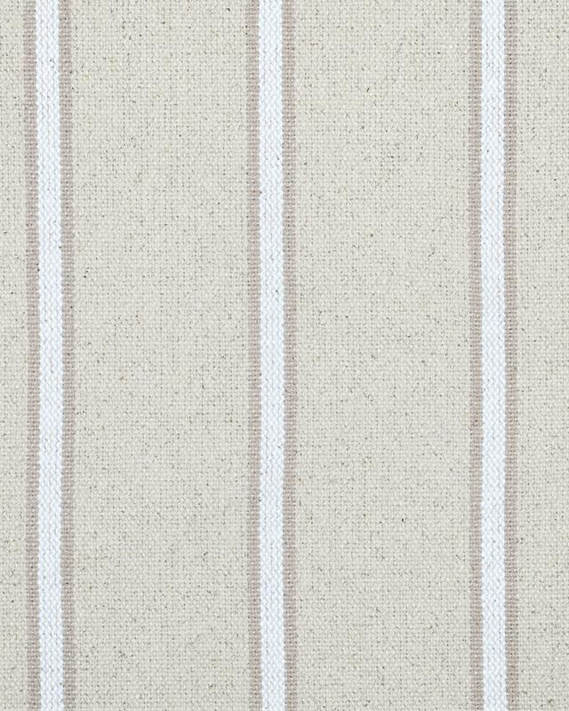 Tissu Tissé Teint à Rayures Teinte Naturelle - Mercerine