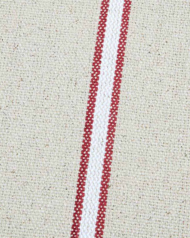 Tissu Tissé Teint à Rayures Rouges - Mercerine