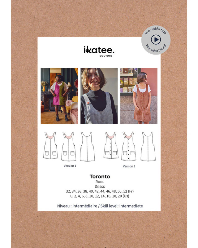 Patron Robe TORONTO Femme - Ikatee