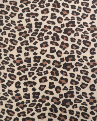 Tissu Jersey de Coton Mini Léopard - Mercerine