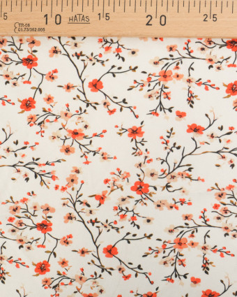 Tissu Jersey de Coton Blossom Ecru - Mercerine