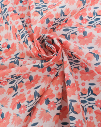 Voile de Coton Mila Indienne Rose