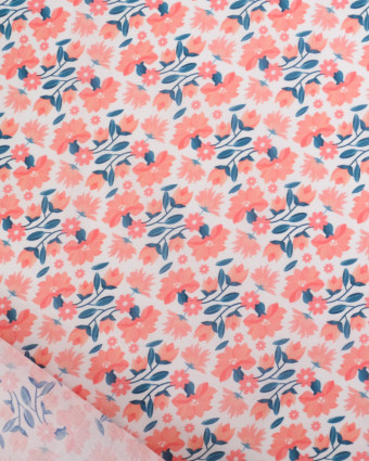 Voile de Coton Mila Indienne Rose