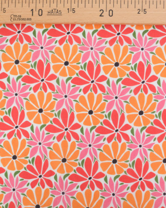 Voile de Coton Mila Flower Power Multicolore