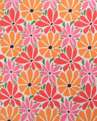 Voile de Coton Mila Flower Power Multicolore