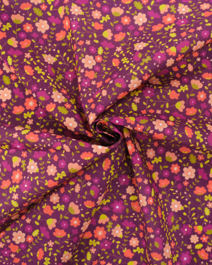Popeline de Coton Mila Violette - Mercerine