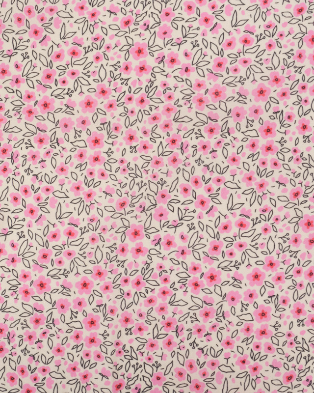 Voile de Coton Mila Pink Collection Mini Rose