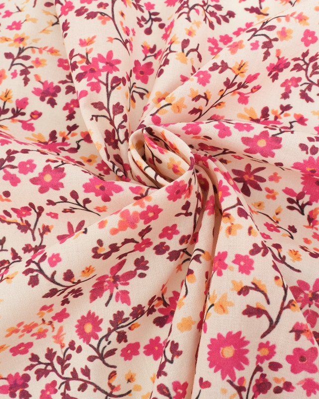 Voile de Coton Mila Pink Collection Naturel