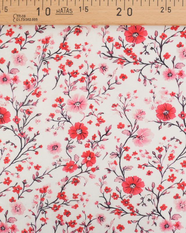 Voile de Coton Mila Pink Collection Aquarelle Rose