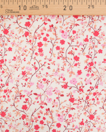 Voile de Coton Mila Pink Collection Fleur du Japon