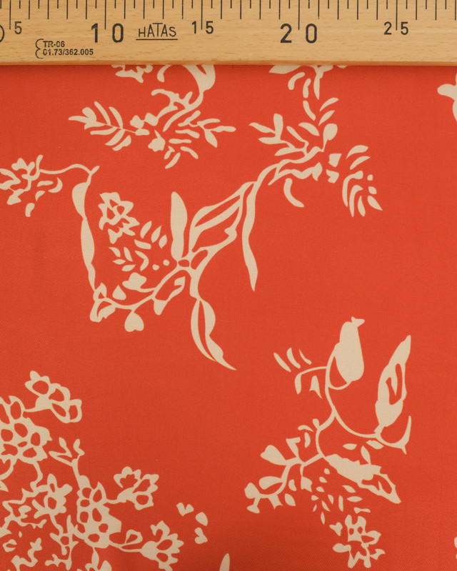 Tissu Viscose Twill Tangerine - Mercerine