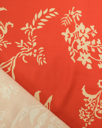 Tissu Viscose Twill Tangerine - Mercerine
