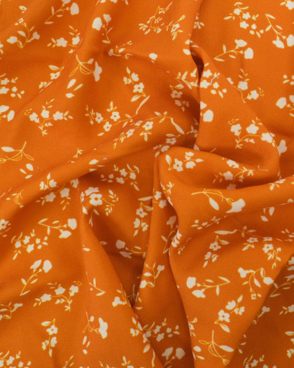 Tissu Viscose Twill May Caramel - Mercerine