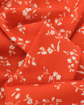 Tissu Viscose Twill May Mandarine - Mercerine