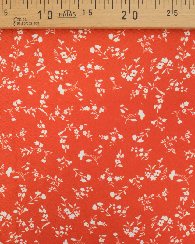 Tissu Viscose Twill May Mandarine - Mercerine