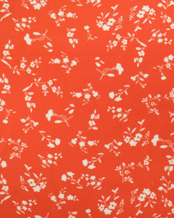 Tissu Viscose Twill May Mandarine - Mercerine
