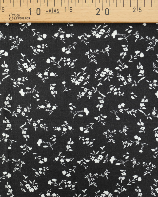 Tissu Viscose Twill May Noir - Mercerine