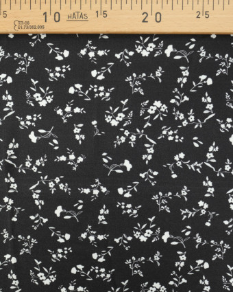 Tissu Viscose Twill May Noir - Mercerine