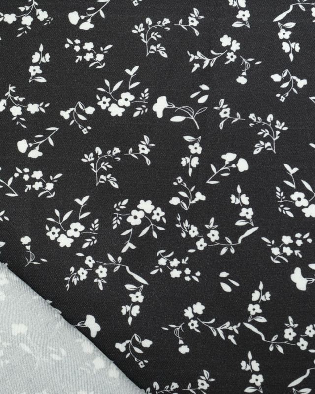 Tissu Viscose Twill May Noir - Mercerine