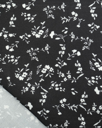 Tissu Viscose Twill May Noir - Mercerine