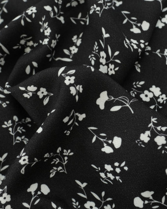Tissu Viscose Twill May Noir - Mercerine