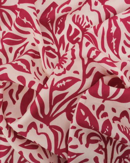 Viscose Boho Framboise - Mercerine