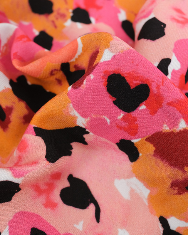 Tissu Viscose Twill Paloma Rose Orange - Mercerine