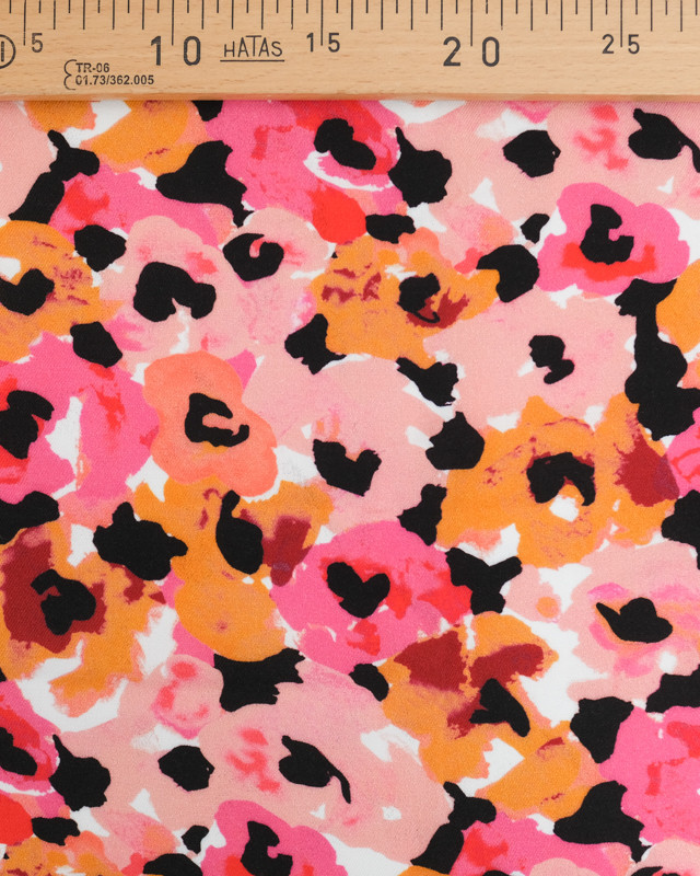 Tissu Viscose Twill Paloma Rose Orange - Mercerine