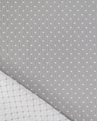 Tissu  Ameublement Tissé En France Effet Matelassé Gris - Mercerine