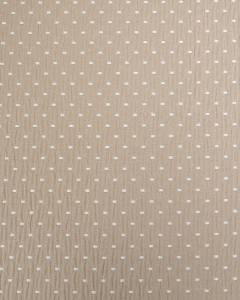 Tissu Ameublement Tissé En France Effet Matelassé Taupe - Mercerine