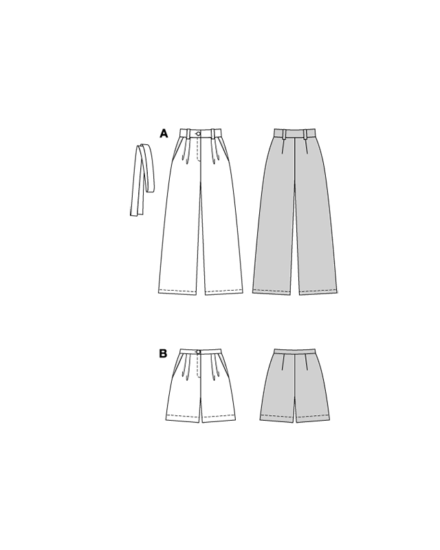 Patron Pantalon  Burda 5718 | Patrons de couture | Mercerine