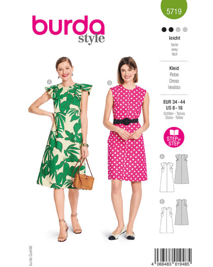 Patron Robe Burda 5719 - Mercerine