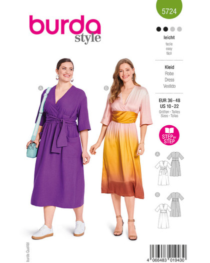 Patron Robe Burda 5724 - Mercerine