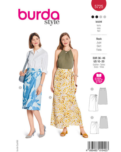 Patron Jupe Burda 5725 - Mercerine