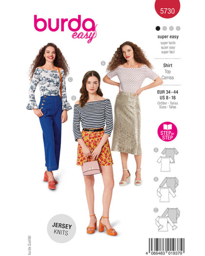 Patron Top Burda 5730 - Mercerine