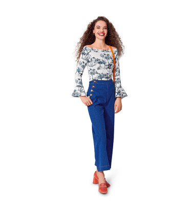 Patron Top Burda 5730 | Patrons de couture | Mercerine