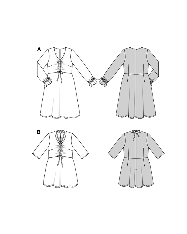 Patron Robe & Blouse Burda 5732 | Patrons de couture | Mercerine