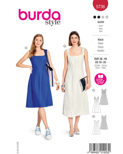 Patron Robe Burda 5736 - Mercerine