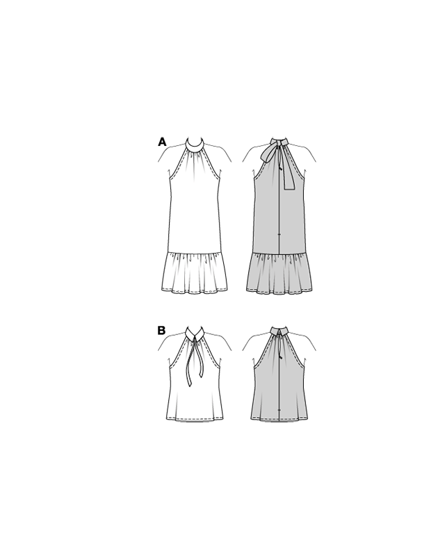 Patron Robe & Top Burda 5737 | Patrons de couture | Mercerine